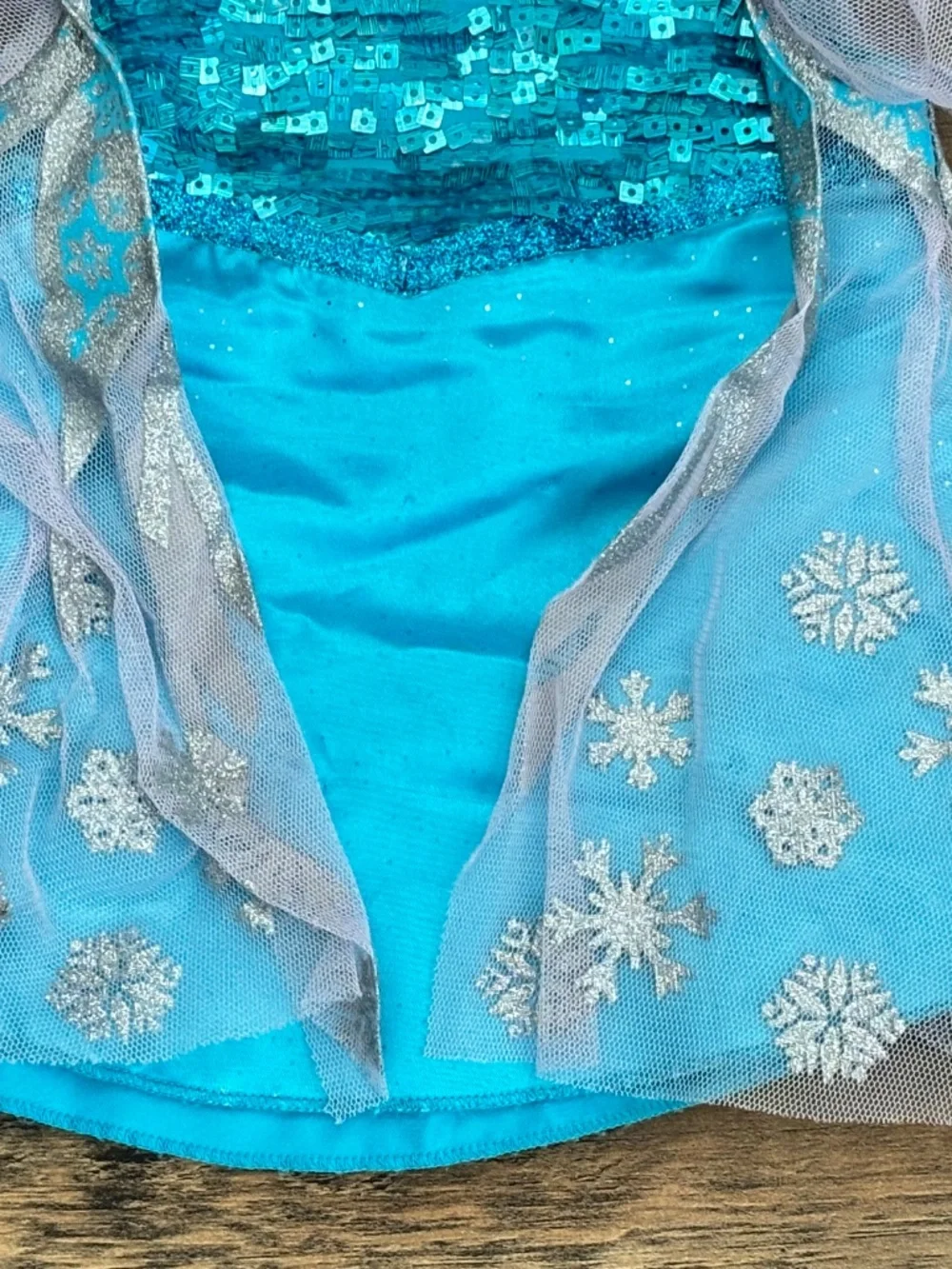 Build A Bear Disney Frozen Elsa Teddy Dress Blue Sparking Sequin Outfit 2018